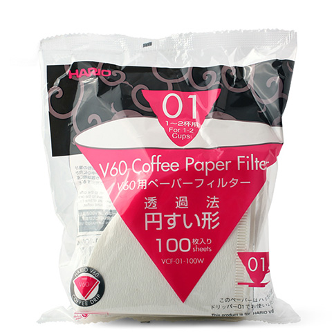 [하리오] 커피필터 VCF01(1/2인용)/VCF02(3~4인용) 100매::스테이위드커피